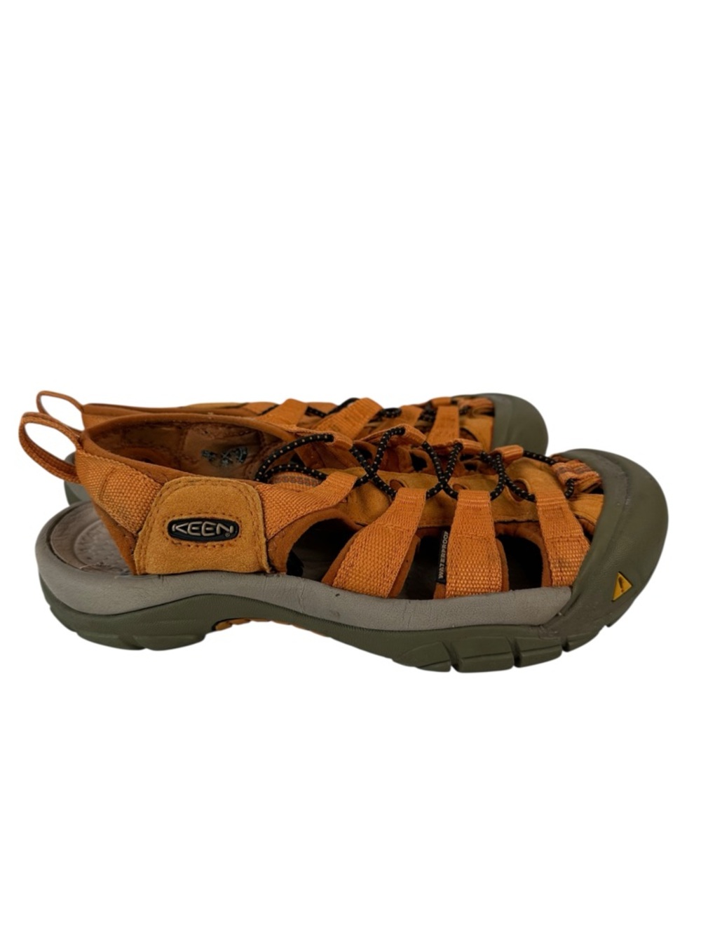 KEEN Newport H2 Hybrid Water Hiking Closed Toe Sandals Orange Women's 8